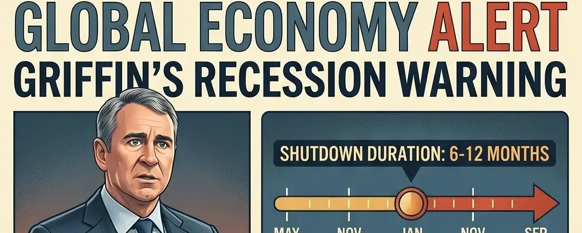 Ken Griffin’s Recession Warning: Citadel CEO Says Closed Hormuz for 6–12 Months Means ‘No Way to Avoid’ a Global Recession