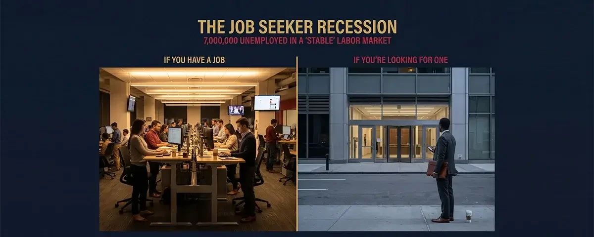 The Job Seeker Recession Is Here: Rolling Recession, Labor Market Slowdown, and What 7 Million Unemployed Americans Are Facing in 2026